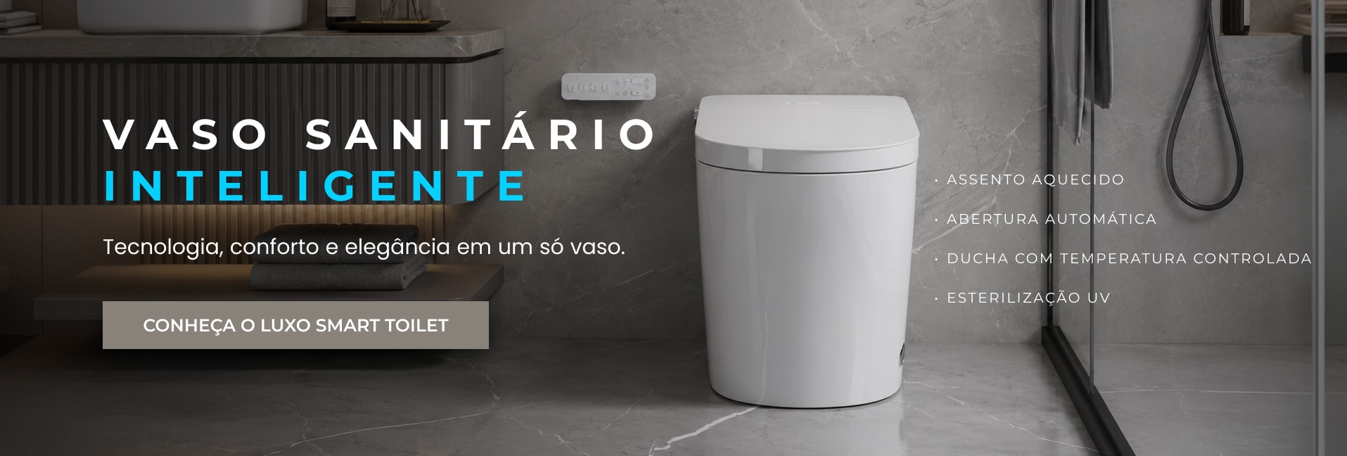 Banner vaso sanitário inteligente